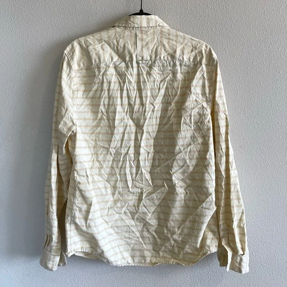 LIFE AFTER DENIM Striped Yellow Button Up - Picture 6 of 7